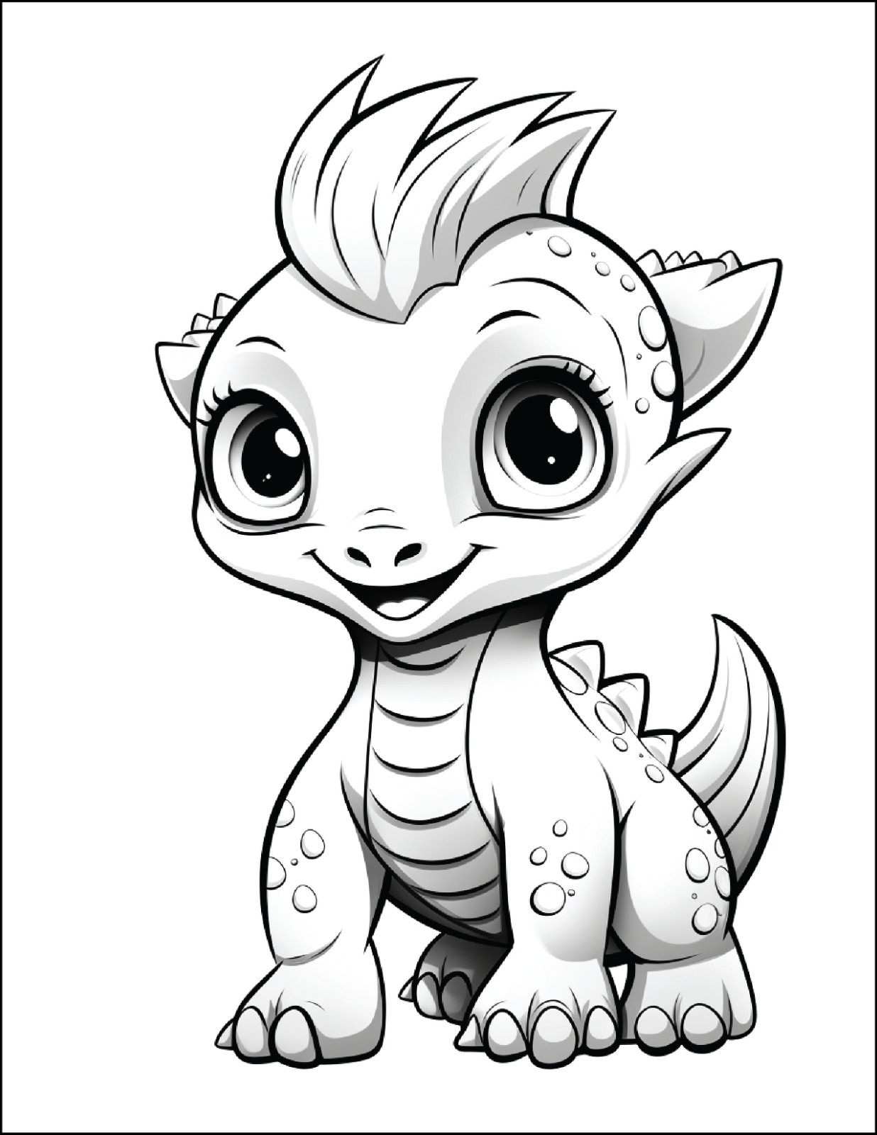NEw Baby Dinosaur Coloring Book – Fun & 5. Spiral Bound Coloring Book