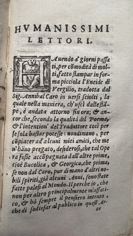 1586 2 WORKS OF VIRGIL IN 1 BOOK - Bucolics + Georgics & Aeneid Antique Italian gallery