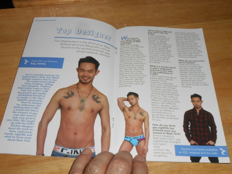Keith Taylor THE STAGE,Tim Dejsiriudom, EAGLE Bar GEAR Ad 2017 Get Out Mag, Gay